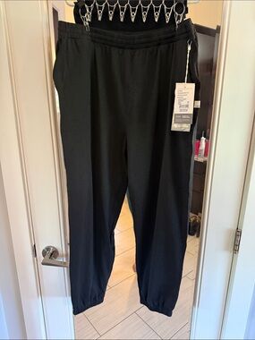 Vuori Black Track Joggers with Elastic Ankles